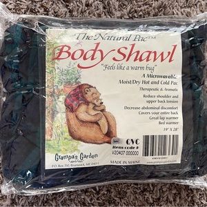 Body Shawl Microwave or Freeze Hot or Cold Wrap Grampa's Garden made in USA